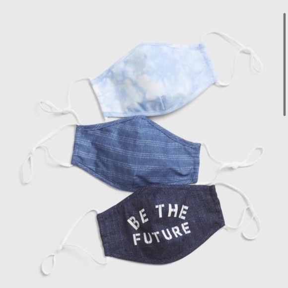 GAP Accessories Brand New Kids Be The Future Blue Face Masks Gap